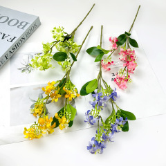 欧式迷你款丁香花 diy田园家居装饰千里香假花婚礼堂花墙装饰摆件