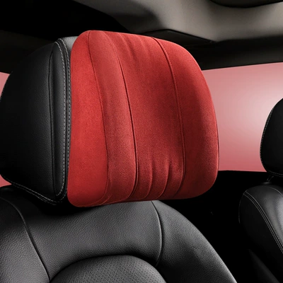 Menghuang decoration car headrest neck Headrest - single-headrest-wine-red