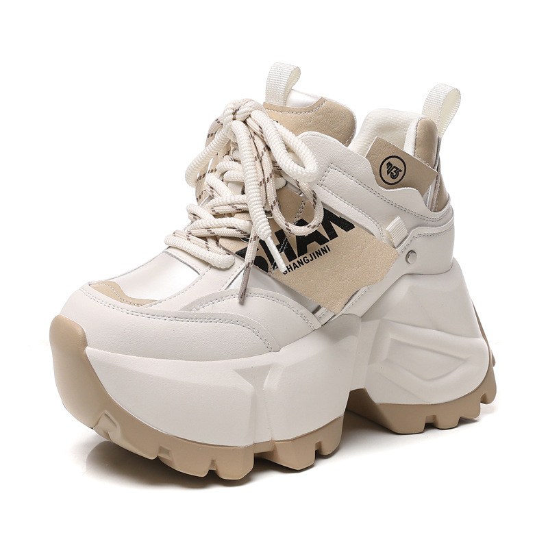 Giày sneaker chunky nữ đế dày độn cao thời trang — Màu đen