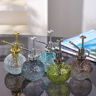 Vintage gardening diamond relief watering can flower glass spray sprayer disinfection air pressure kettle small watering