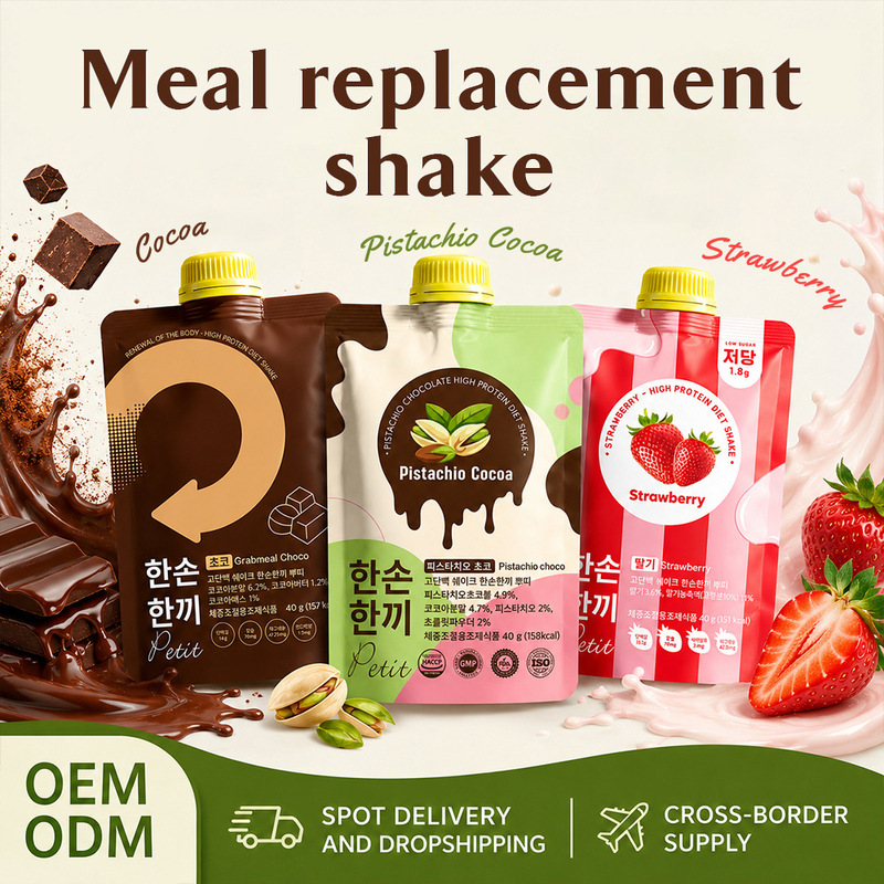 Cross-Border Tk Popular Strawberry Meal Replacement Shake in a Bag, Strong Satiety, Dinner Staple Milkshake Meal Replacement Powder Cross-Border Tk Popular Strawberry Meal Replacement Shake in a Bag, Strong Satiety, Dinner Staple Milkshake Meal Replacement Powder