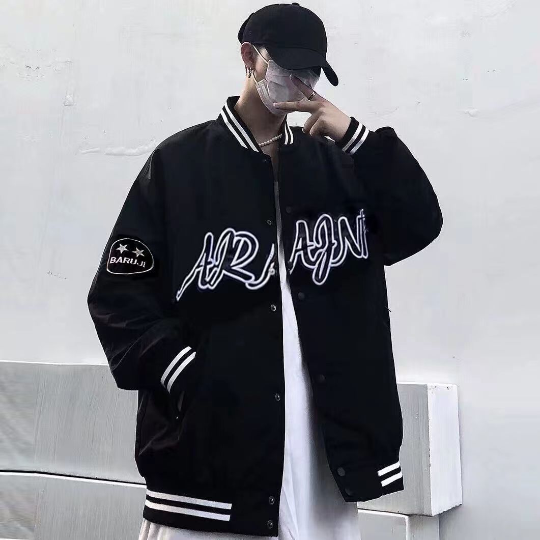 Baseball Suit Men's Trendy Brand Plankton Handsome All-Match Jacket Korean Style Trendy Jacket Instagram Style Hong Kong Style Spring Summer Autumn Student Top
