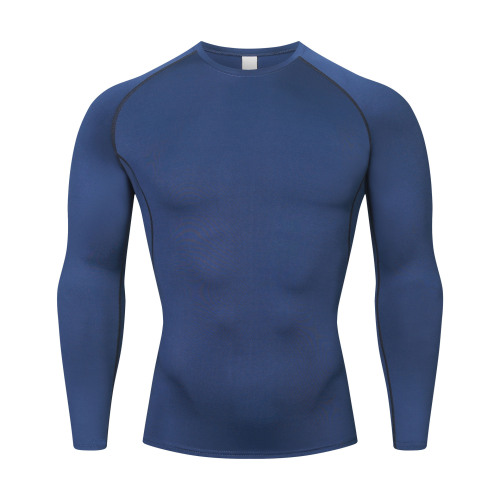 Cross-border sports quick-drying tight fitness top for men outdoor running yoga training high elasticity base layer basketball suit set