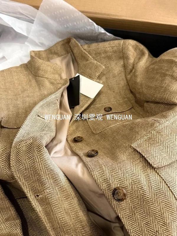 南油女装人字纹羊毛外套老钱风羊毛工装风秋季休闲通勤显瘦上|undefined