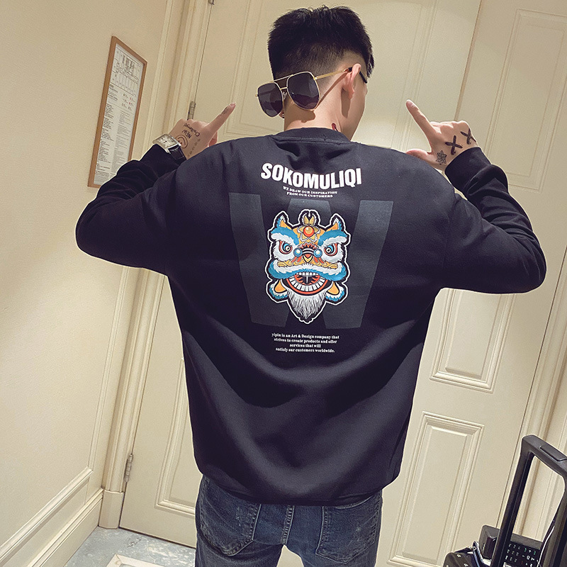 Sudadera con capucha para niños, marca de moda, BF, top holgado, tendencia, abrigo versátil, novedad de otoño de 2022_voghion.com