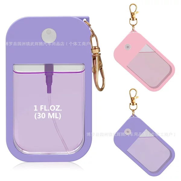 Touchland Hand Sanitizer Silicone Case 30ml Perfume Case 1 Ounce Leak-Proof Perfume Card-Style Refill Bottle
