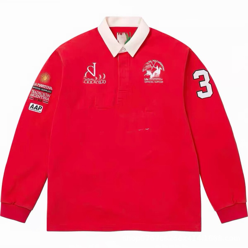 Original new product 26SS La Martina/Jacob&Co collaboration Rugby Polo embroidered vintage long sleeve Original new product 26SS La Martina/Jacob&Co collaboration Rugby Polo embroidered vintage long sleeve
