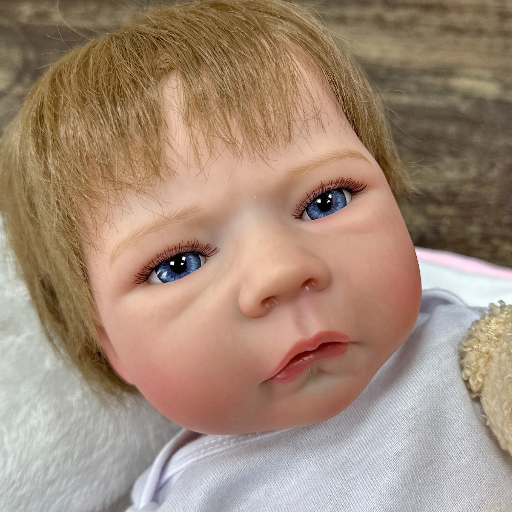 Sofia renacida muñeca de bebé intercambiable artesanía de acero realista muñeca suave de 18 pulgadas