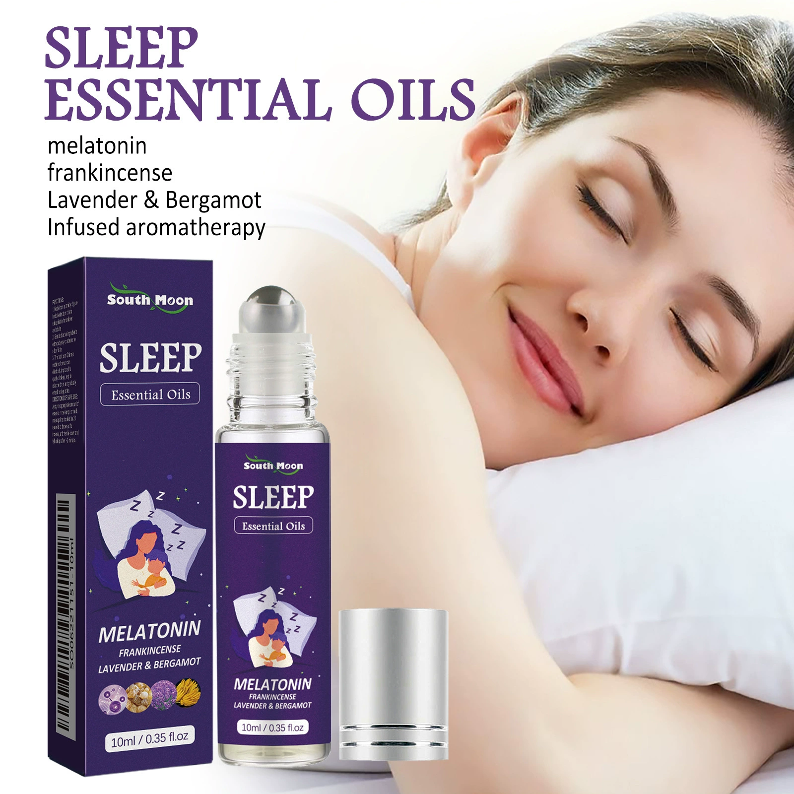Эфирное масло South Moon Sleep Ball помогает спать быстро заснуть, снимает беспокойство, массажное эфирное масло растений