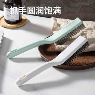 长款握柄高帮鞋刷 长柄塑料丝刷子 小巧软毛衣领塑料清洁刷工厂