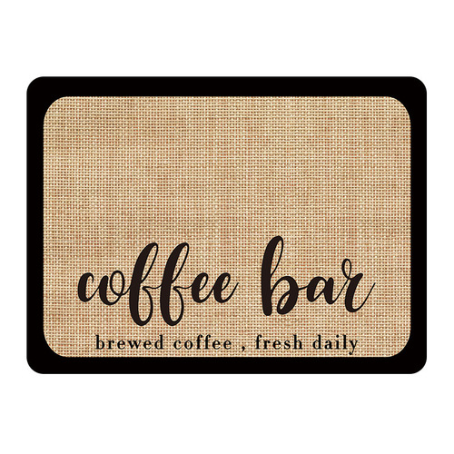 Coffee machine water absorbent mat, kitchen bowl and plate bar draining mat, water glass drying mat, dining table tabletop dishwasher-friendly heat insulation mat