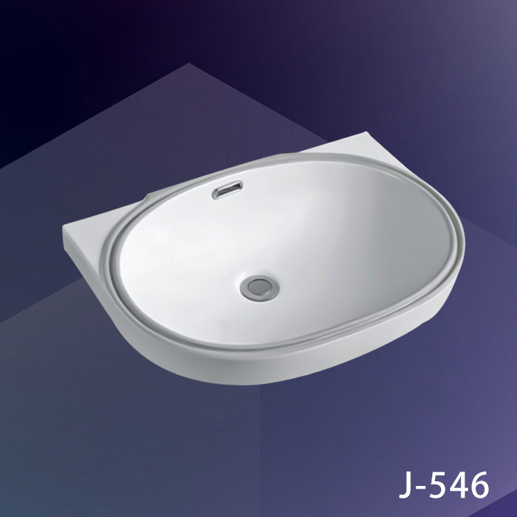 Cerámica lavabo debajo de la mesa incrustado lavabo de cerámica de hotel de alojamiento en casa lavabo de lavado de mano lavabo doméstico lavabo único hogar