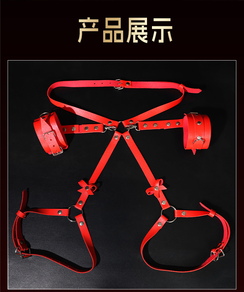 Jiuai SM Restraint Set Leather and Metal Handcuffs for Couples — detail image 15