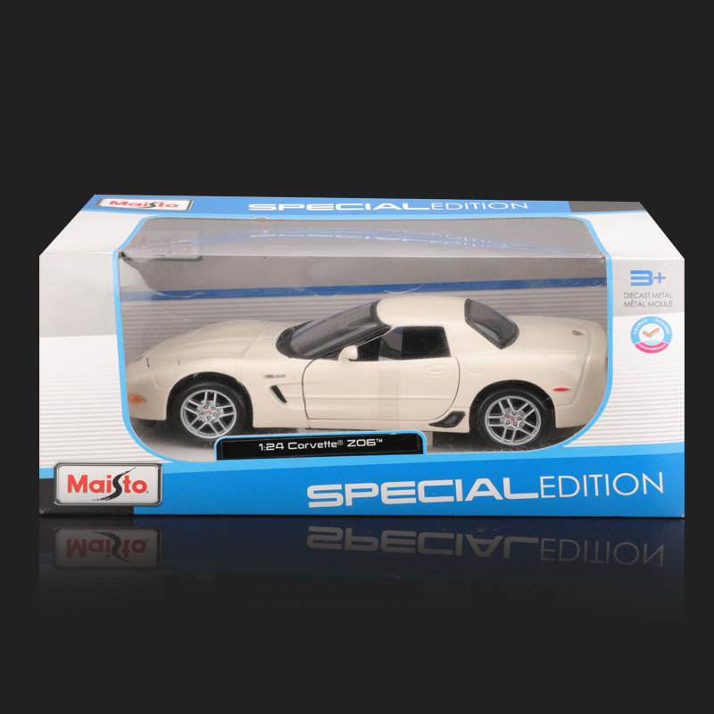 MEICHI 그림 1:24 CHEVROLET CORVETTE Z06 시뮬레이션 합금 자동차 모델 모델 장식품 컬렉션 소년