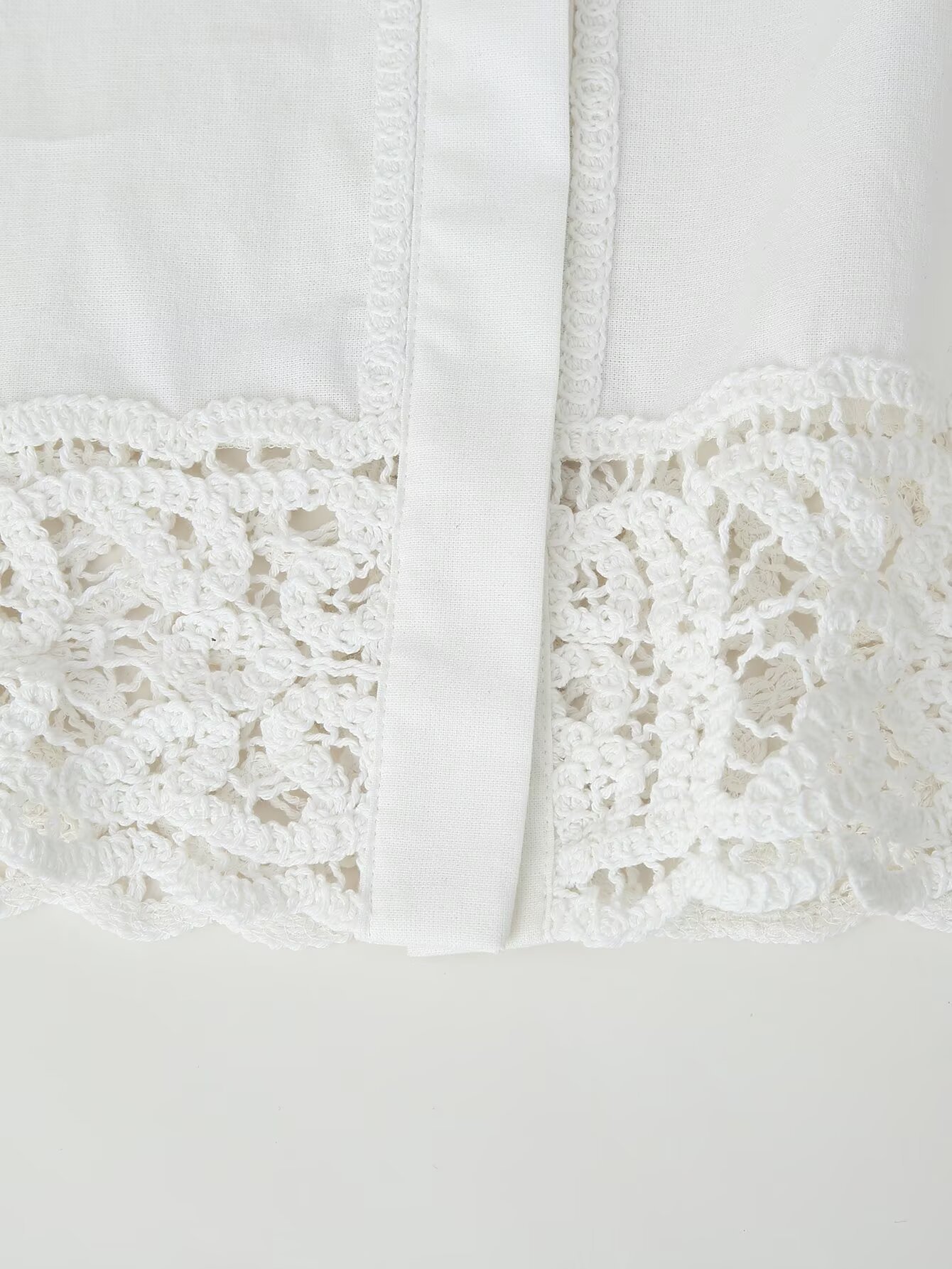 GraceChic 2025 Spring New Fashion Lace Hollow Out Set Women's Turn-Down Collar Shirt Mid-Waist Straight-Leg Pants_voghion.com