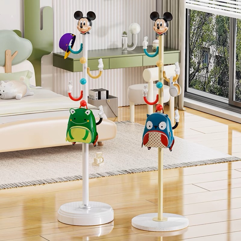 Cartoon Coat Rack Floor Children's Room Entry Door Storage Hanger Internet Red Cream Style Coat Room Hanging Hanger