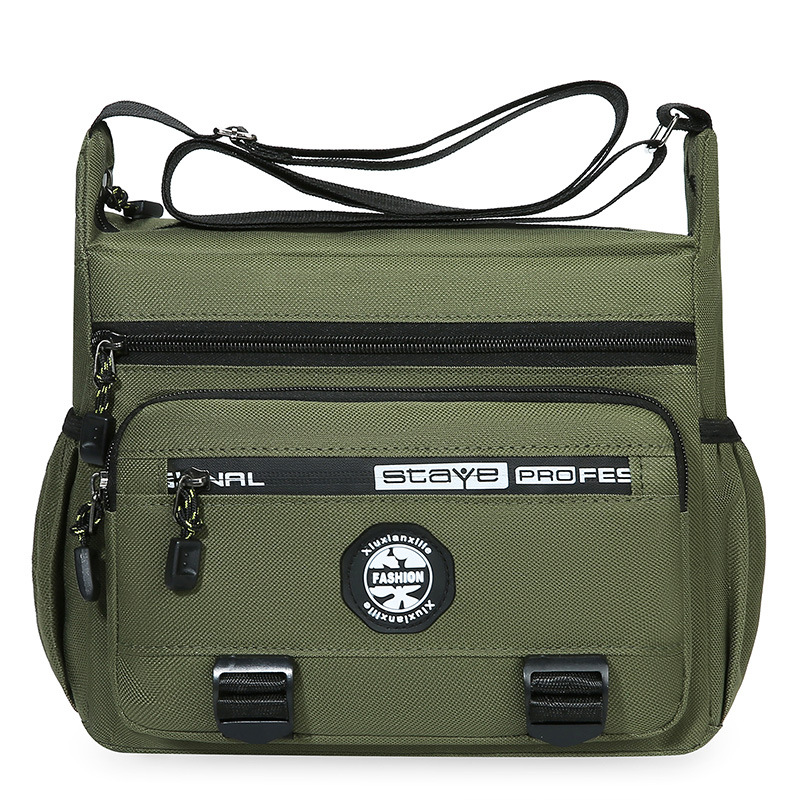 Bolsa de mensajero de los hombres de múltiples capas de cinco capas de gran capacidad Bolsa de hombro de los hombres mochila impermeable resistente al desgaste multi-Bolsillo Bolsa de negocios