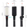 34smd LED working lights built -in battery with strong magnetic hook repair light flashlight work light