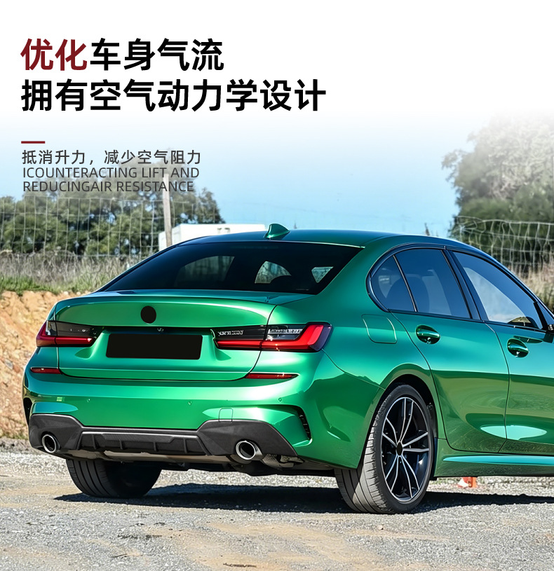 Suitable for Bmw 3 Series G20 G21 Early Model m Sport Mp European Version Rear Lip Spoiler Modification