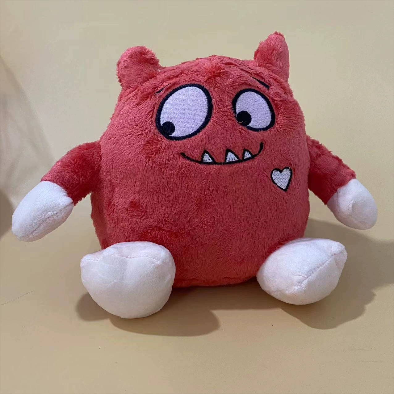 Cross-Border Love Monster Kidsren's Picture Book Little Monster Amon Red Heart Little Monster Plush Doll