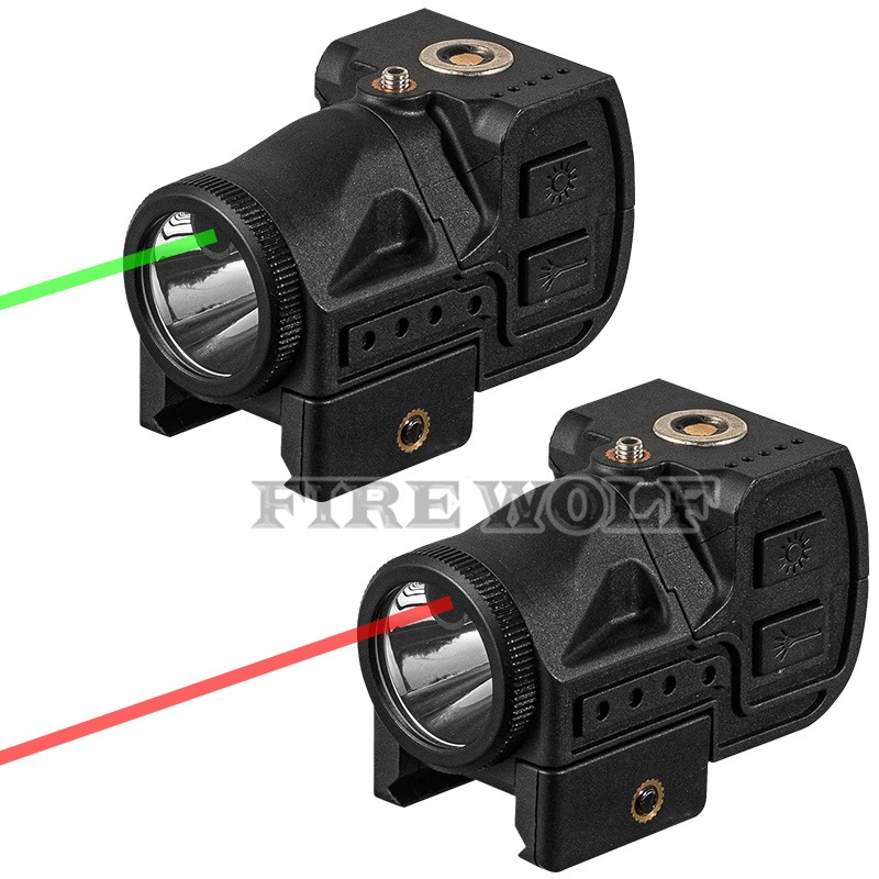 Fire Wolf Мини-Магнитная Зарядка красный и зеленый световой лазерный прицел Тактический Интегрированный Нижняя подвеска