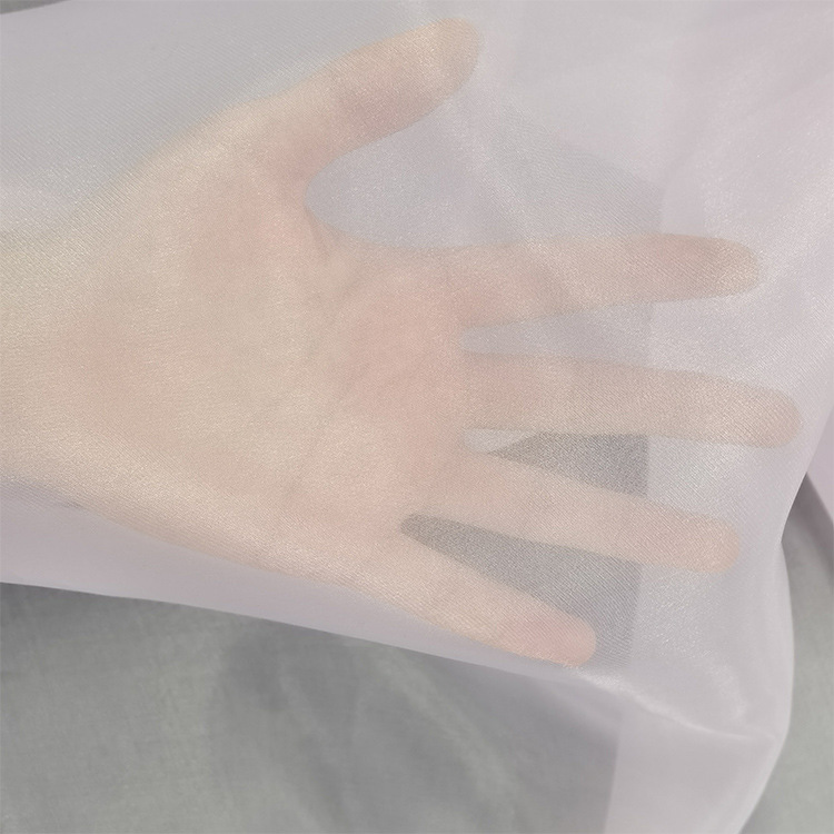 2080双曲欧根纱2631 透气亲肤网纱开衫连衣裙古风古装雪纺面料