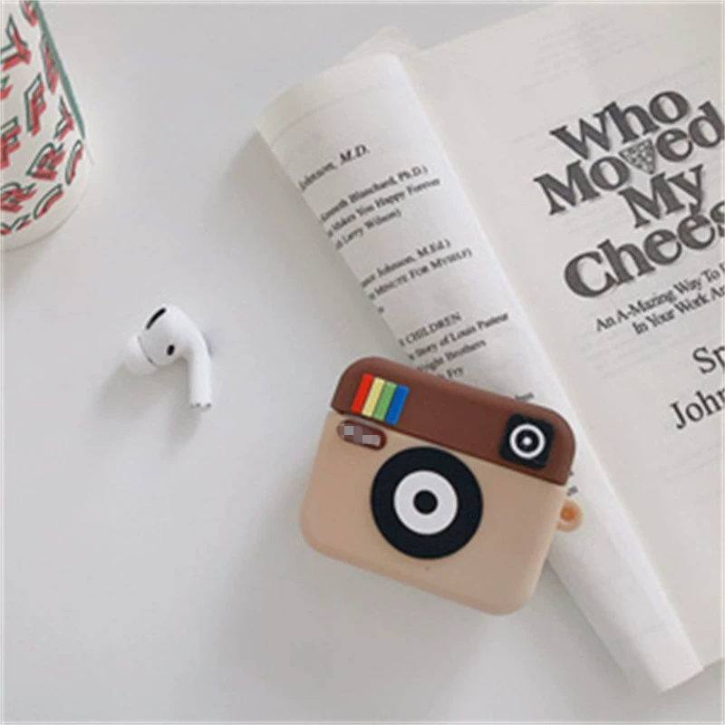 Защитный силиконовый чехол для Apple AirPods Pro, мультяшный 3D дизайн с крючком или кольцом, легкий