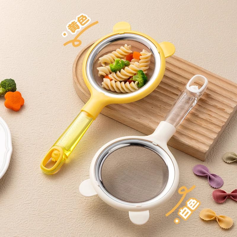 厨房豆浆过滤网筛宝宝辅食家用不锈钢超细漏网果汁隔渣漏勺面粉筛|undefined
