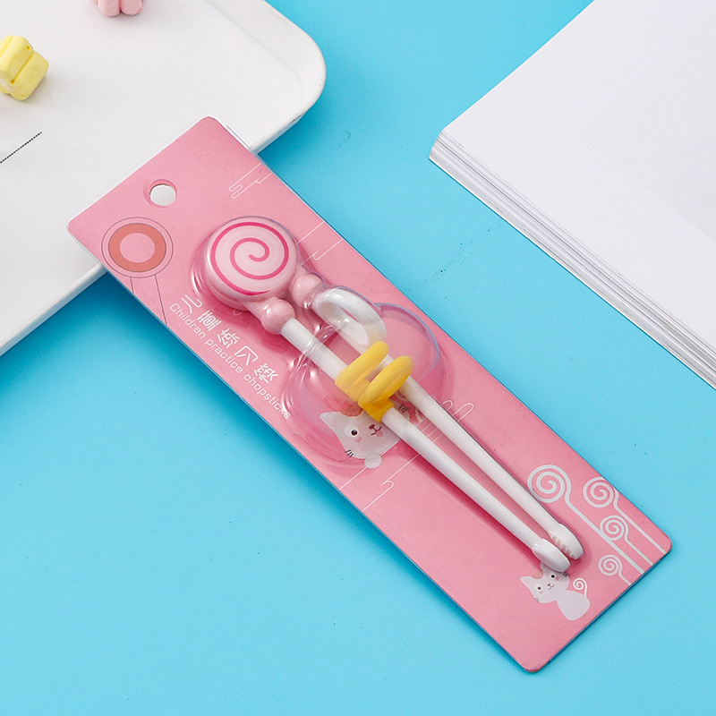 Pink lollipop card chopsticks