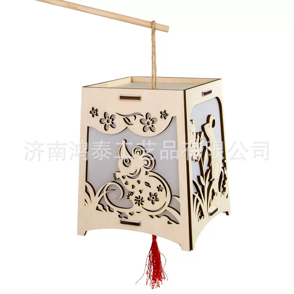定制灯笼批发兔子灯花灯元宵节手提小灯笼儿童布置diy发光纸灯笼