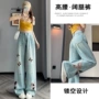 显瘦新款宽松高腰牛仔裤
