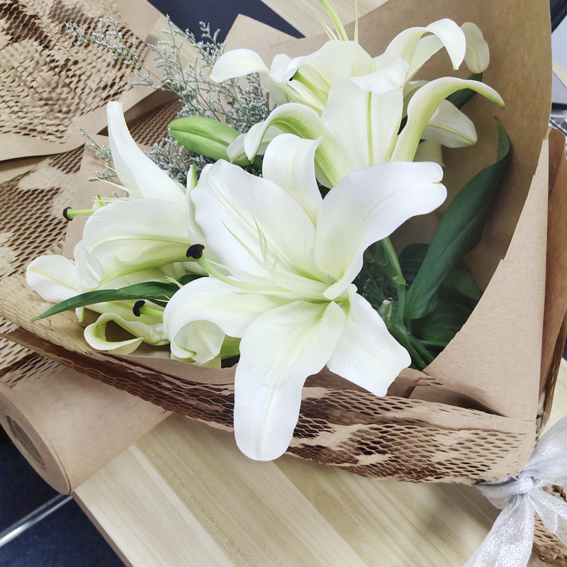 蜂窝牛皮纸鲜花包装纸 蜂巢填充物品包裹缓冲瓷器防碎保护纸