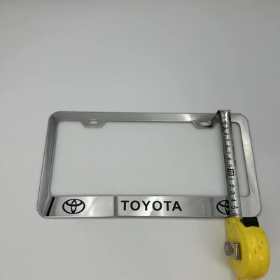 Cross-Border Supply of American Standard Stainless Steel License Plate Frames, Thickened Universal License Plate Frames, Factory Wholesale Only (License plate holder/license plate holder)