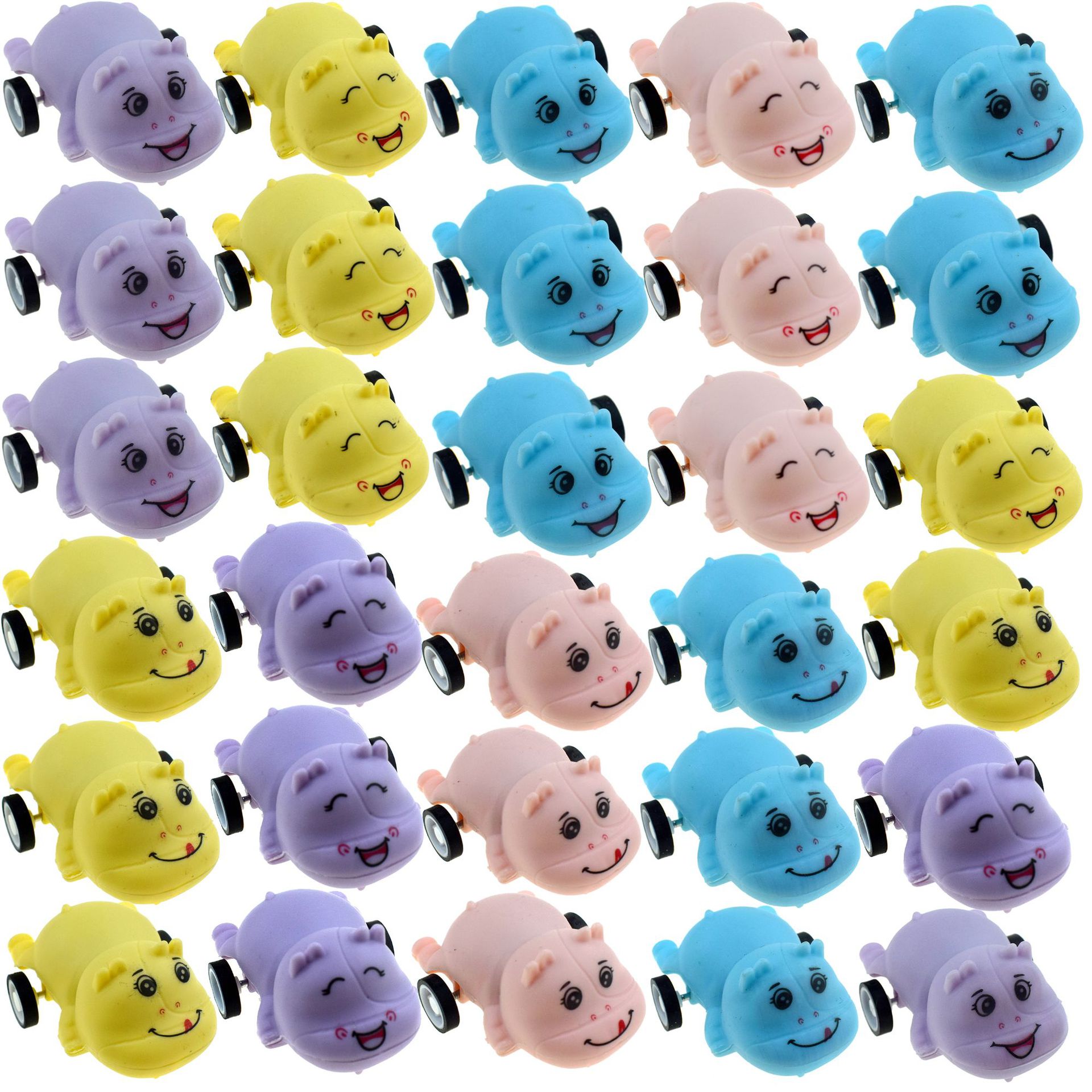 迷你可爱卡通回力小牛犊子回力车小礼物装扭蛋玩具幼儿园地推礼品