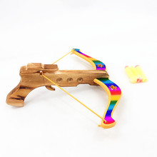 儿童玩具吸盘弩安全木制弓箭射击套装户外亲子无杀伤力软弹十字弩