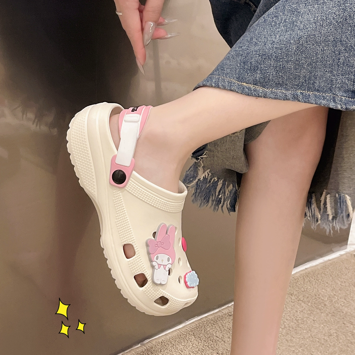 利达妮 Summer shoes, non-slip slide platform, slippers