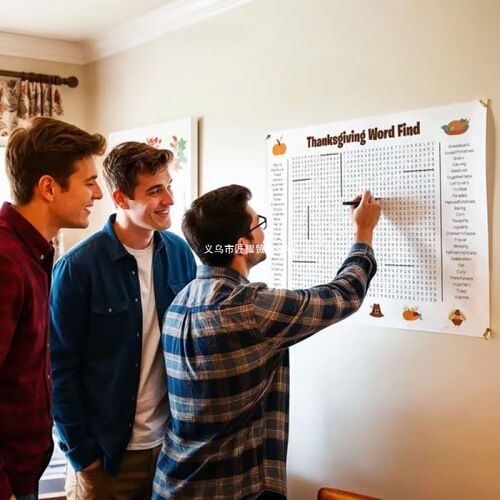 Practical Jumbo Thanksgiving Word Search Poster