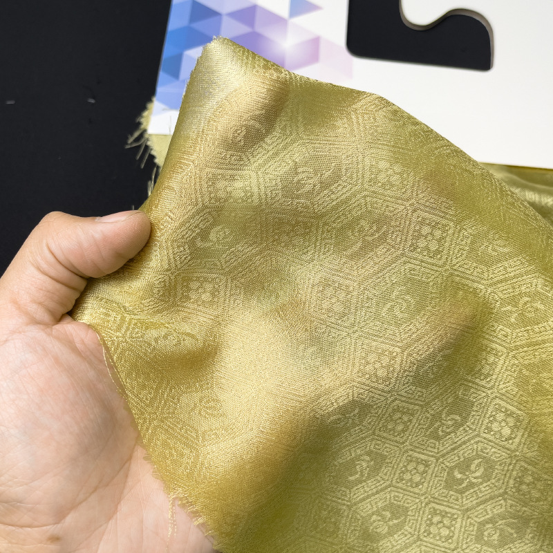 7 mm 70 puertas 100% seda de morera flor de seda seda de seda de tela jacquard FD6507