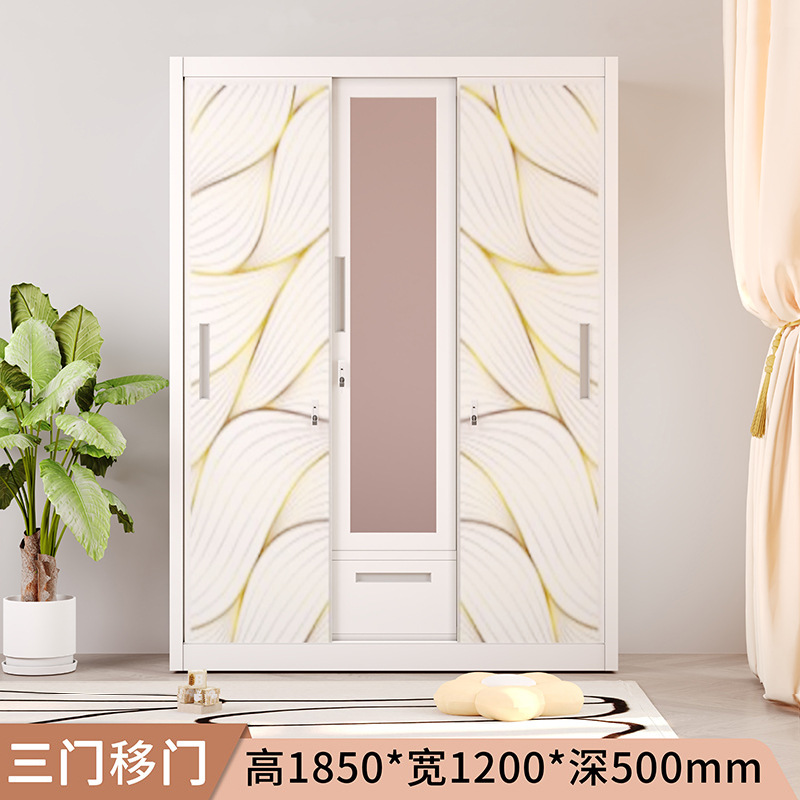 Asia oriental más vendido armario de impresión transfronterizo casillero para el hogar puerta corredera armario de almacenamiento de dormitorio para niños fábrica de comercio exterior image 21