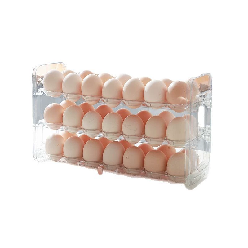 Egg storage box special side door storage rack for refrigerator flip-fitting egg box special box egg storage tool