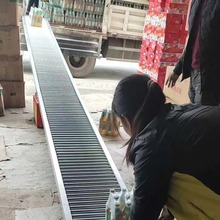 源頭工廠直銷無動力輥道滾筒輸送線裝卸貨折疊不銹鋼滾筒E18