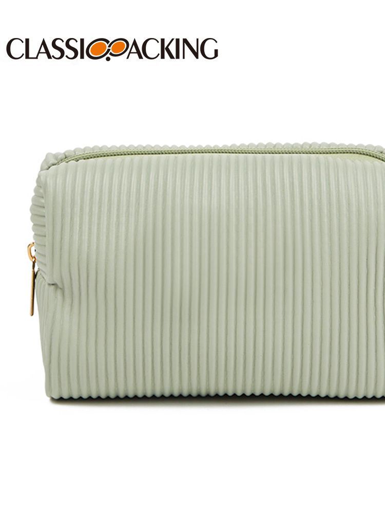 Pequeño cuadrado fresco viaje lavado almacenamiento portátil gran capacidad organizador bolsa PVC plisado impermeable cremallera bolsa de cosméticos