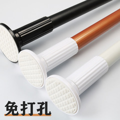 The cordless curtain rod pull bar, no-hole sheer curtain window curtain, bed curtain rod without holes, dry rod, no drilling required