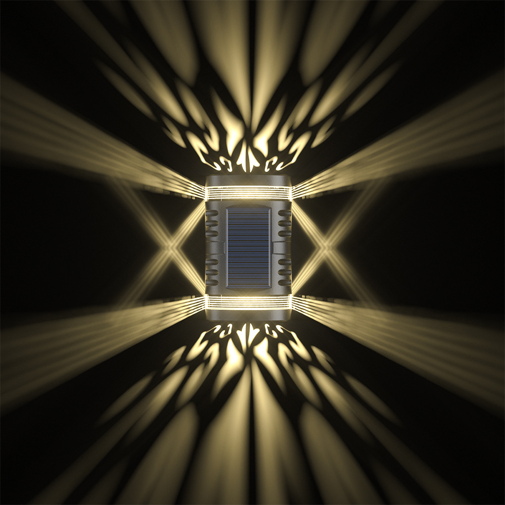 Lámpara de pared impermeable al aire libre lámpara de pared solar al aire libre lámpara de jardín lámpara de pared LED lámpara de pared lámpara de jardín solar