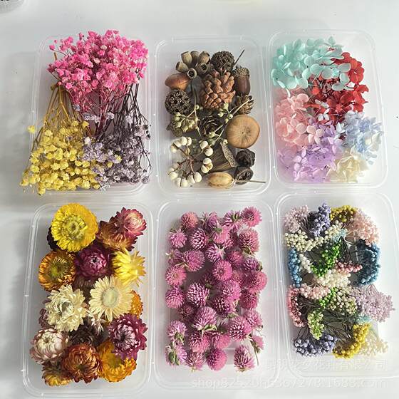 Floating Flowers Eternal Flowers Dried Flower Material Bag Handmade diy Aromatherapy Candles Scattered Photo Frame Flower Material Wholesale