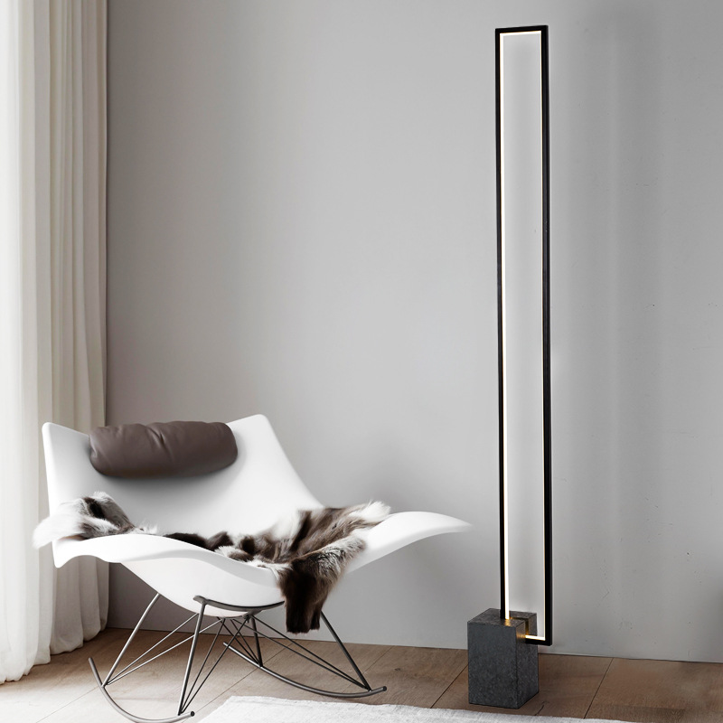 Nordic Style Art Floor Lamp Living Room Lamp Sofa Smart Simple Modern Floor Lamp Bedroom Vertical Corner Lamp