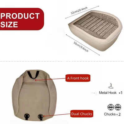 New Linen Backless Breathable: Seat cushion, seat cover