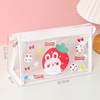 Cartoon capacious cute pencil case, high quality Japanese cosmetic bag, for secondary school