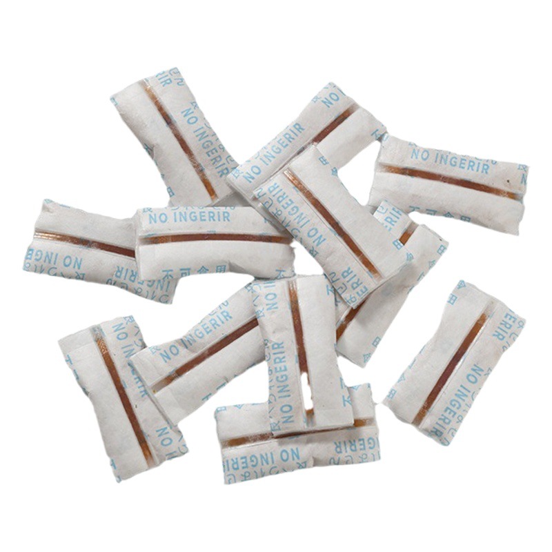 1g de papel DuPont puede ver a través del desecante de silicona que cambia de color, medicamento, kit de nido de pájaro, fabricante de grado alimenticio, silicona