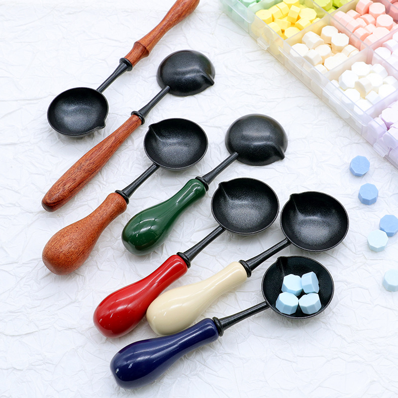 Pintura de fuego no palo cuchara fácil limpieza cuchara calefacción fuego pintura cera juego horno anti-Palo fuego pintura cuchara fuego pintura fuego herramienta pintura